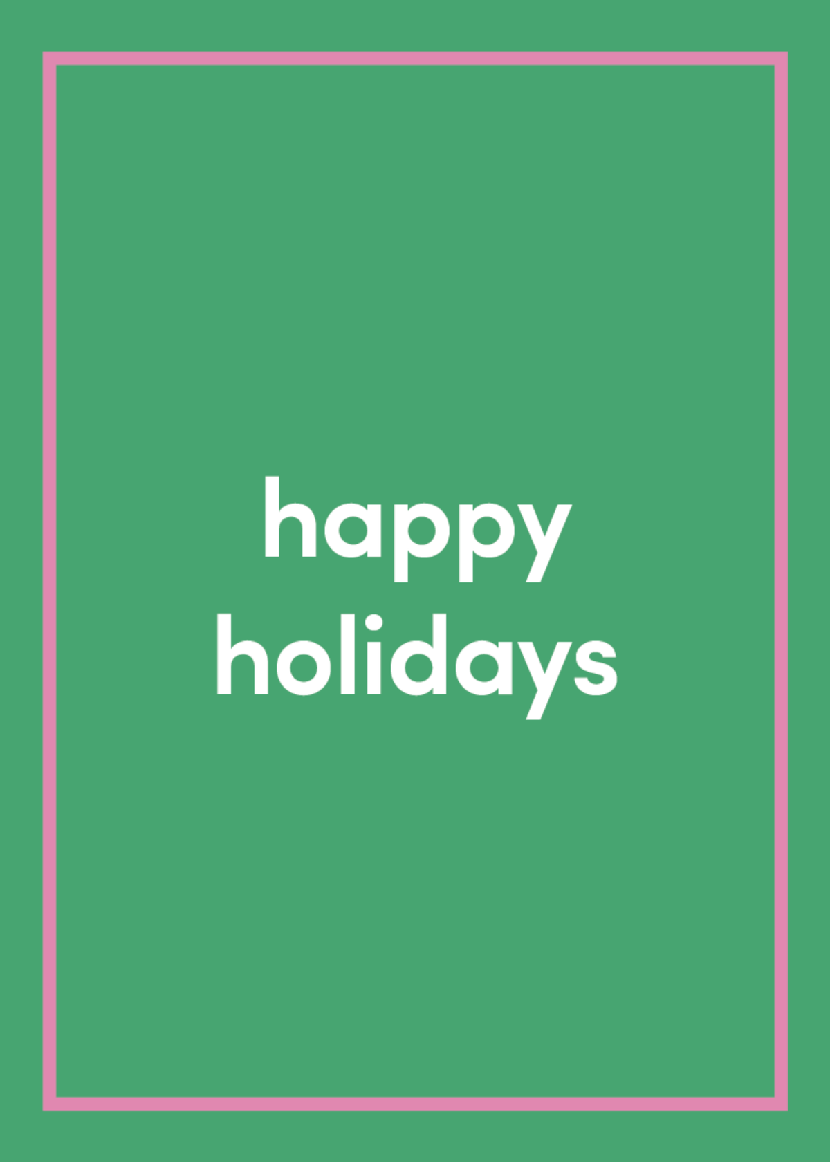 Happy Holidays Greeting Card J5