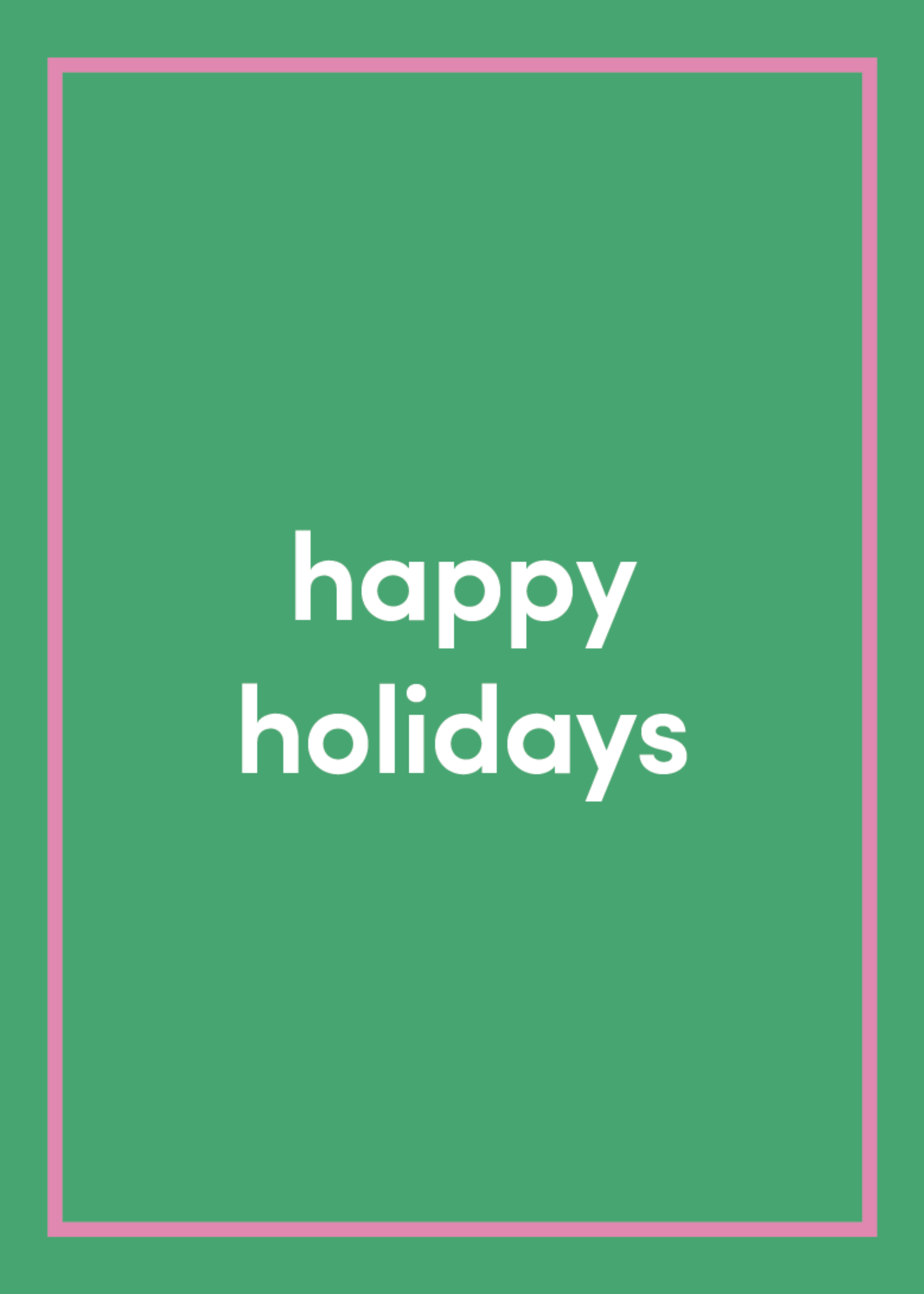 Happy Holidays Greeting Card J5