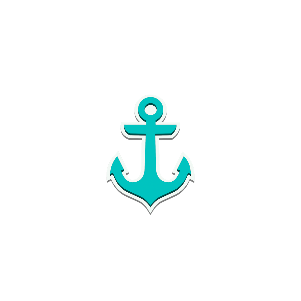 Bogg Bit - Turquoise Anchor O4