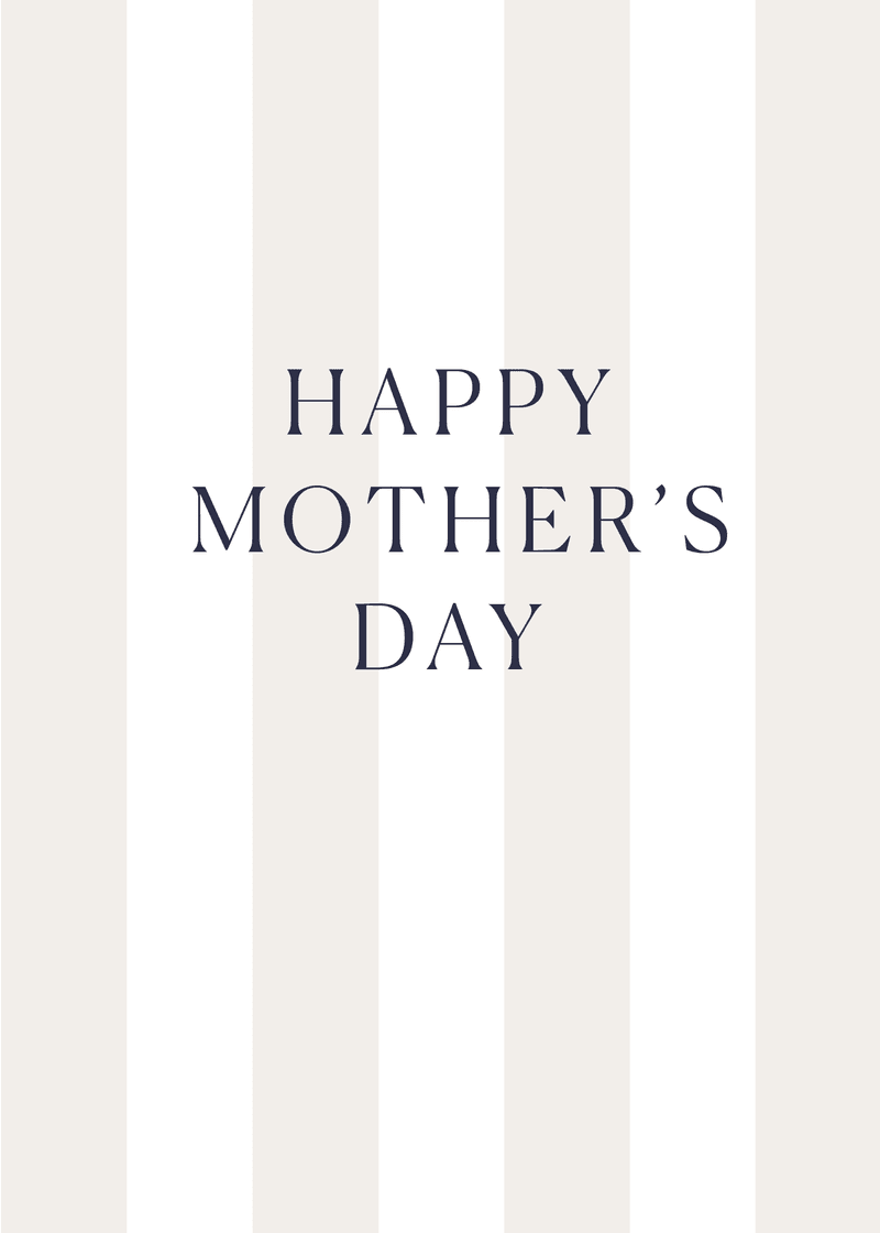 Mother's Day Stripes Greeting Card M1