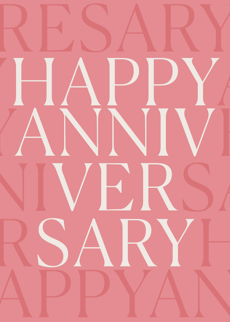 Happy Anniversary Greeting Card B3