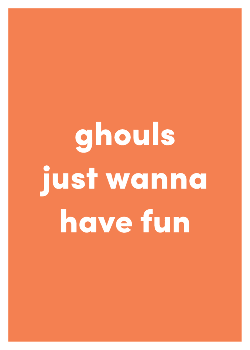 Ghouls Greeting Card M2