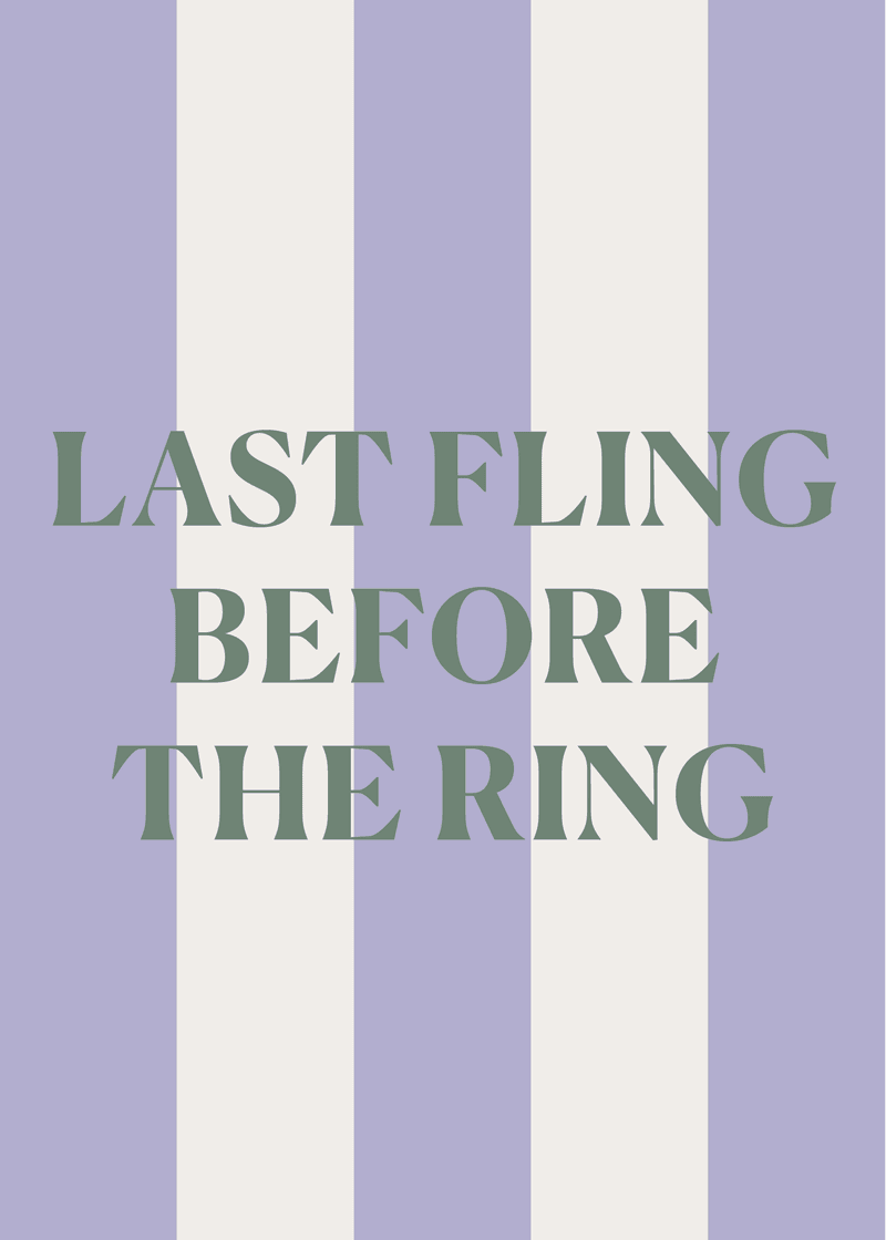 Last Fling Greeting Card T0