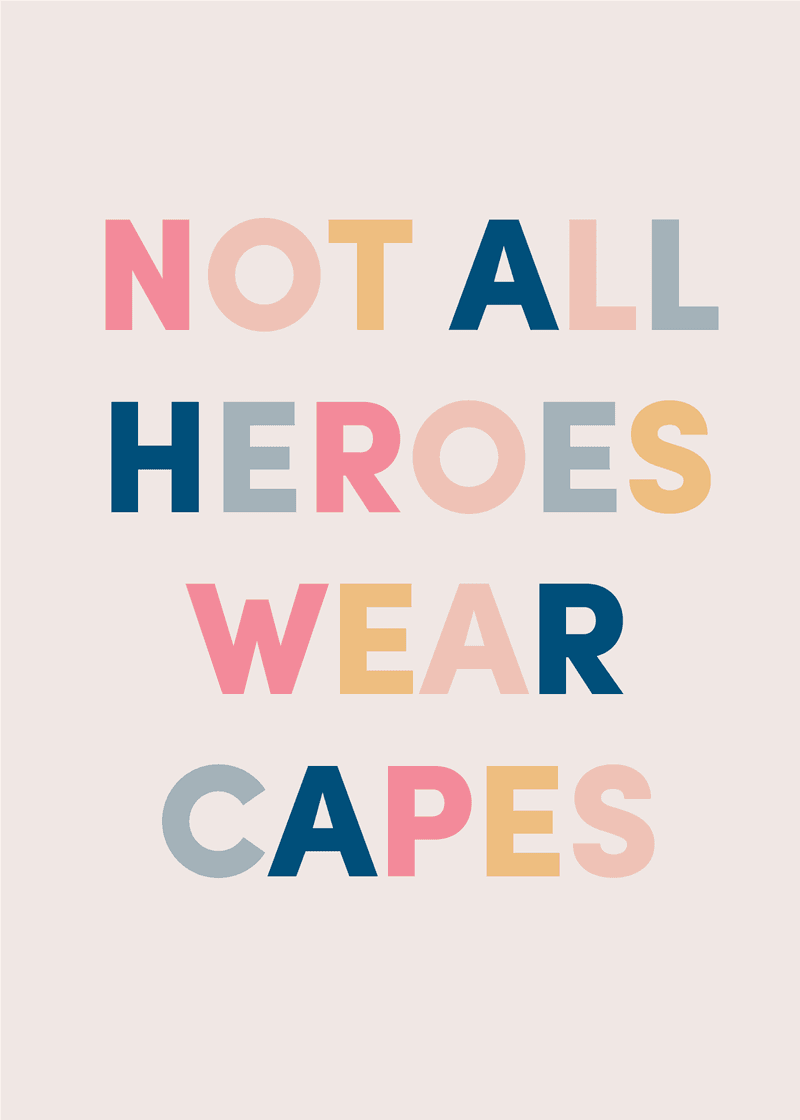 Heroes Greeting Card H8