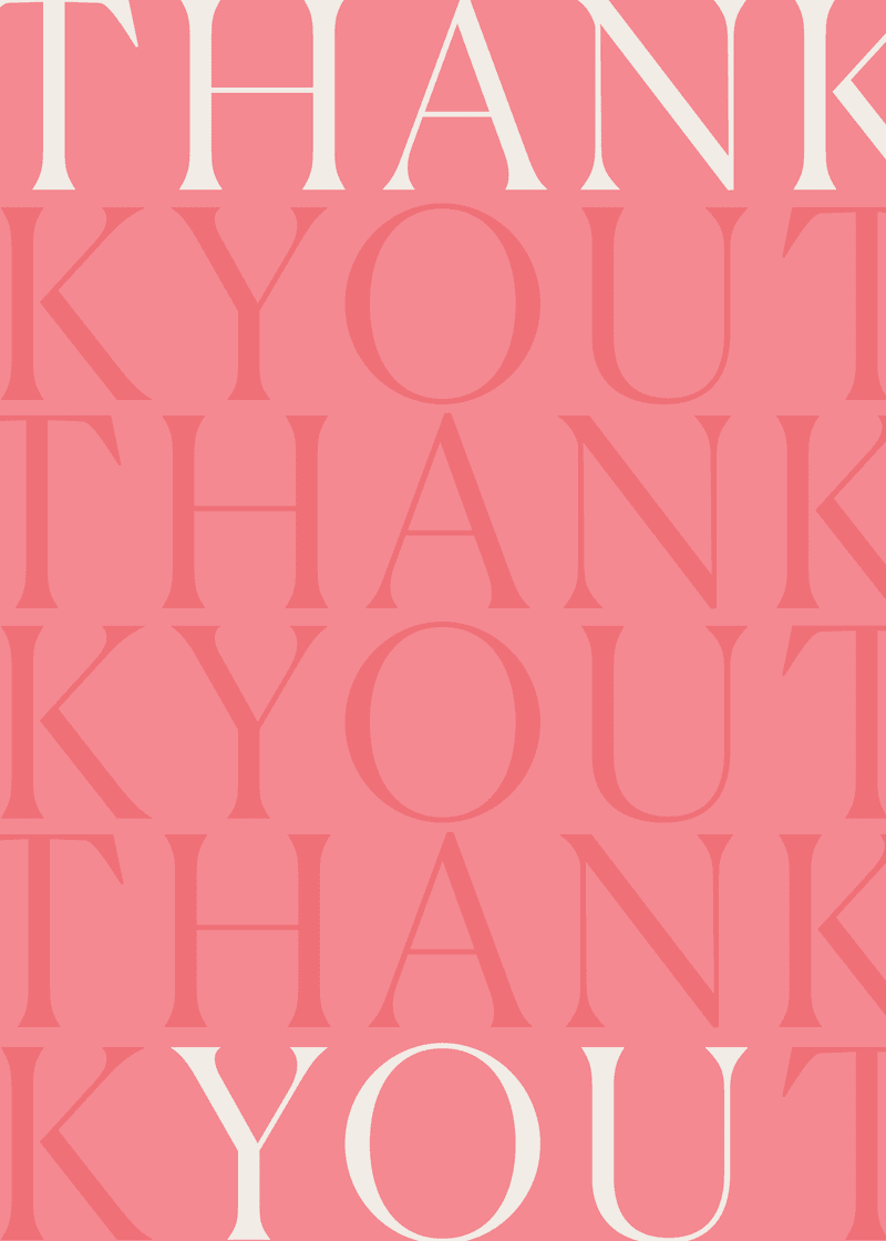 Bogg Thank You Greeting Card W9