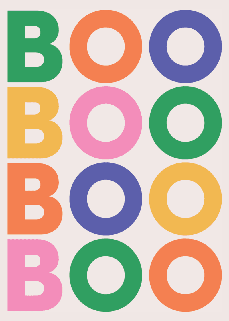 Boo Greeting Card B1