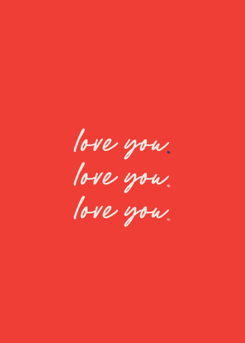 Love You Greeting Card A9