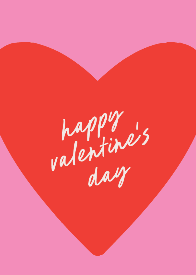 Happy Valentine's Day Greeting Card R3