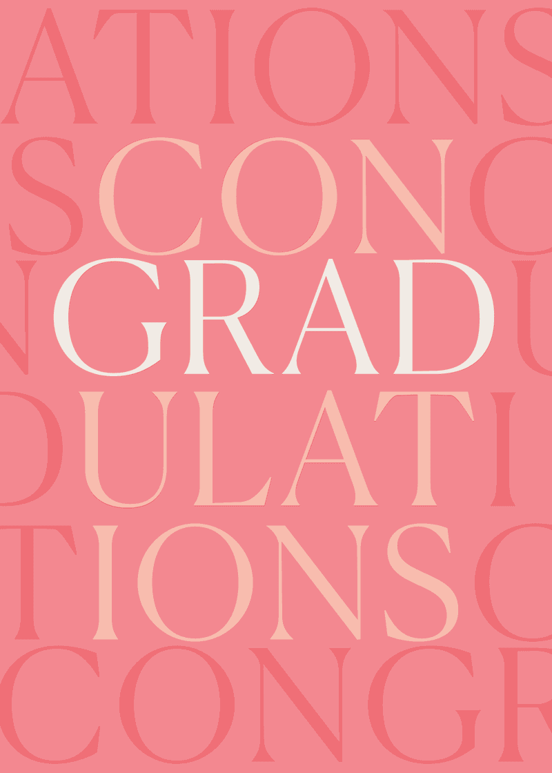 Graduation Congratulations Greeting Card X8