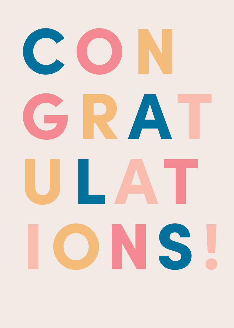 Bogg Congratulations Greeting Card L7