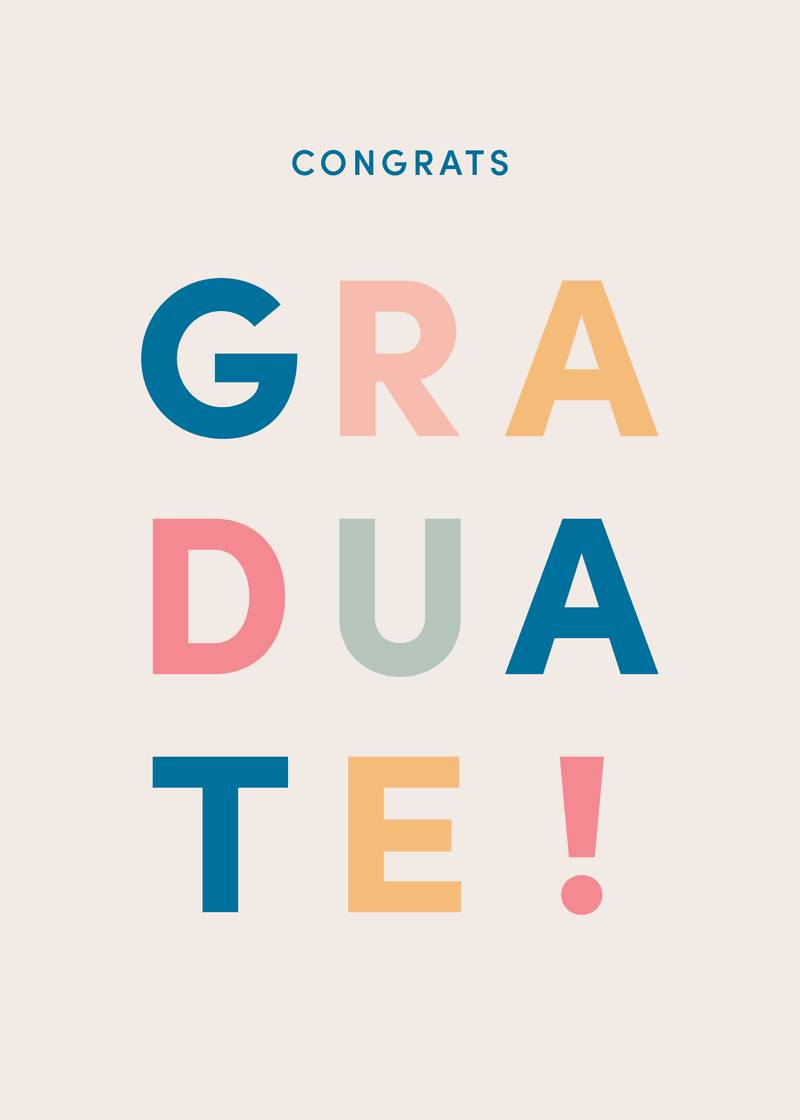 Graduation Graduate Greeting Card V8