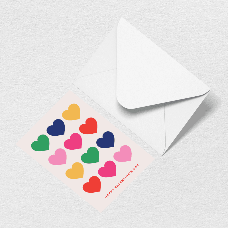 Hearts Greeting Card B8