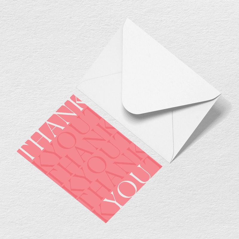 Bogg Thank You Greeting Card W9