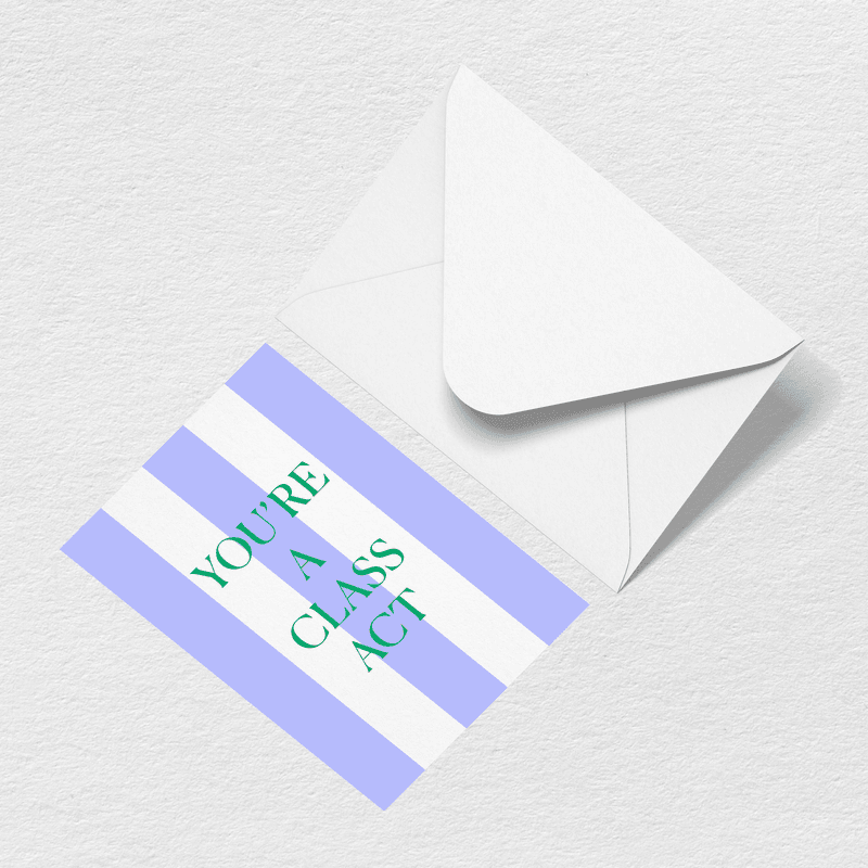 Class Act Greeting Card H2