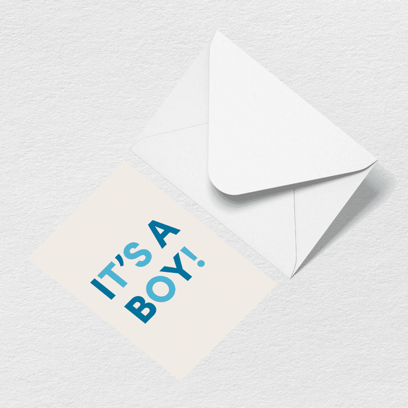 It's A Boy Greeting Card A0