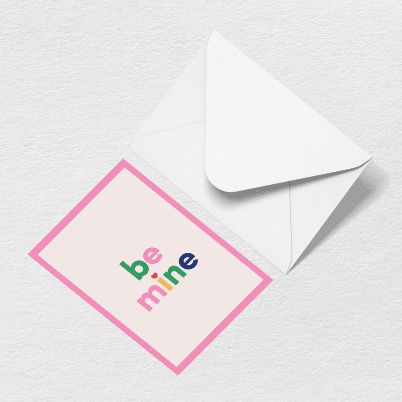 Be Mine Greeting Card M6