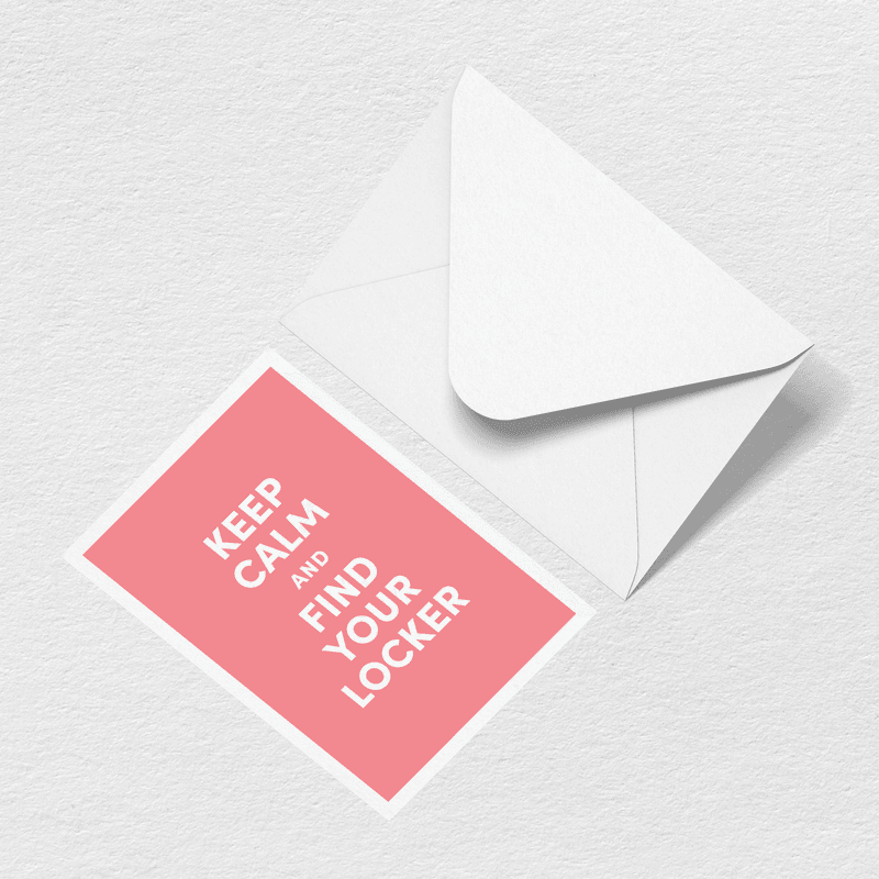 Keep Calm Greeting Card A9