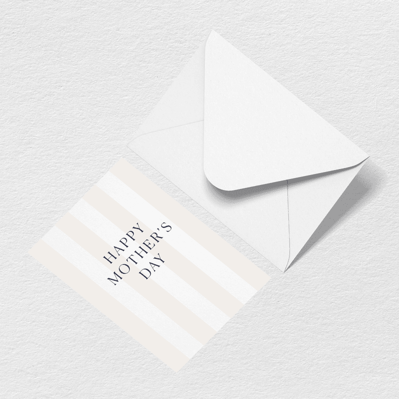 Mother's Day Stripes Greeting Card M1