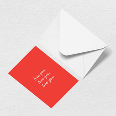 Love You Greeting Card A9