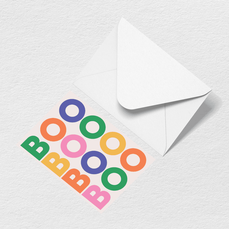 Boo Greeting Card B1