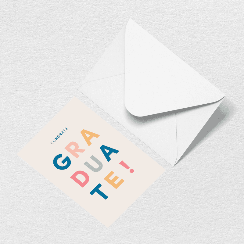 Graduation Graduate Greeting Card V8